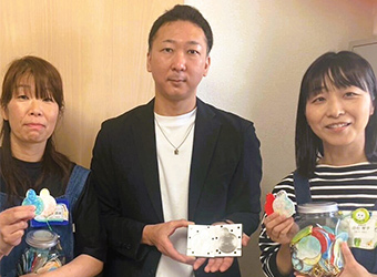 有限会社松栄プラスチック 様 廃材でよるよる応援隊キーホルダー制作「会社の技術で応援中！」